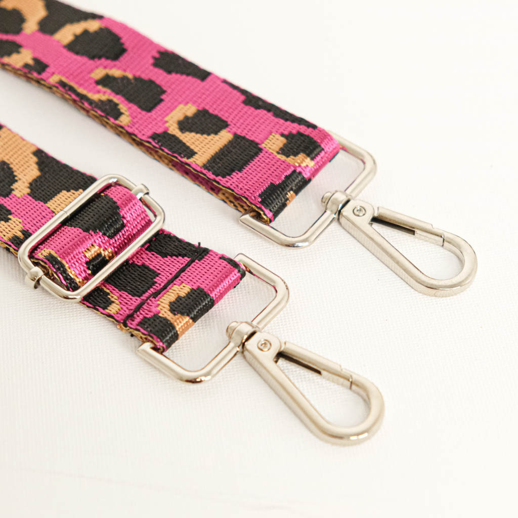 Neon Pink "Graou" Print Shoulder Bag - Maison Klem